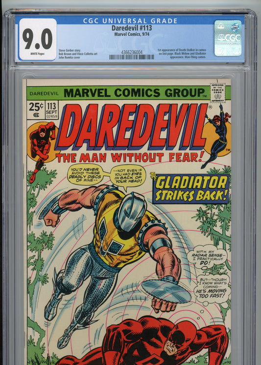 Daredevil #113 - NM 9.0 - CGC - White Pages - KEY ISSUE!