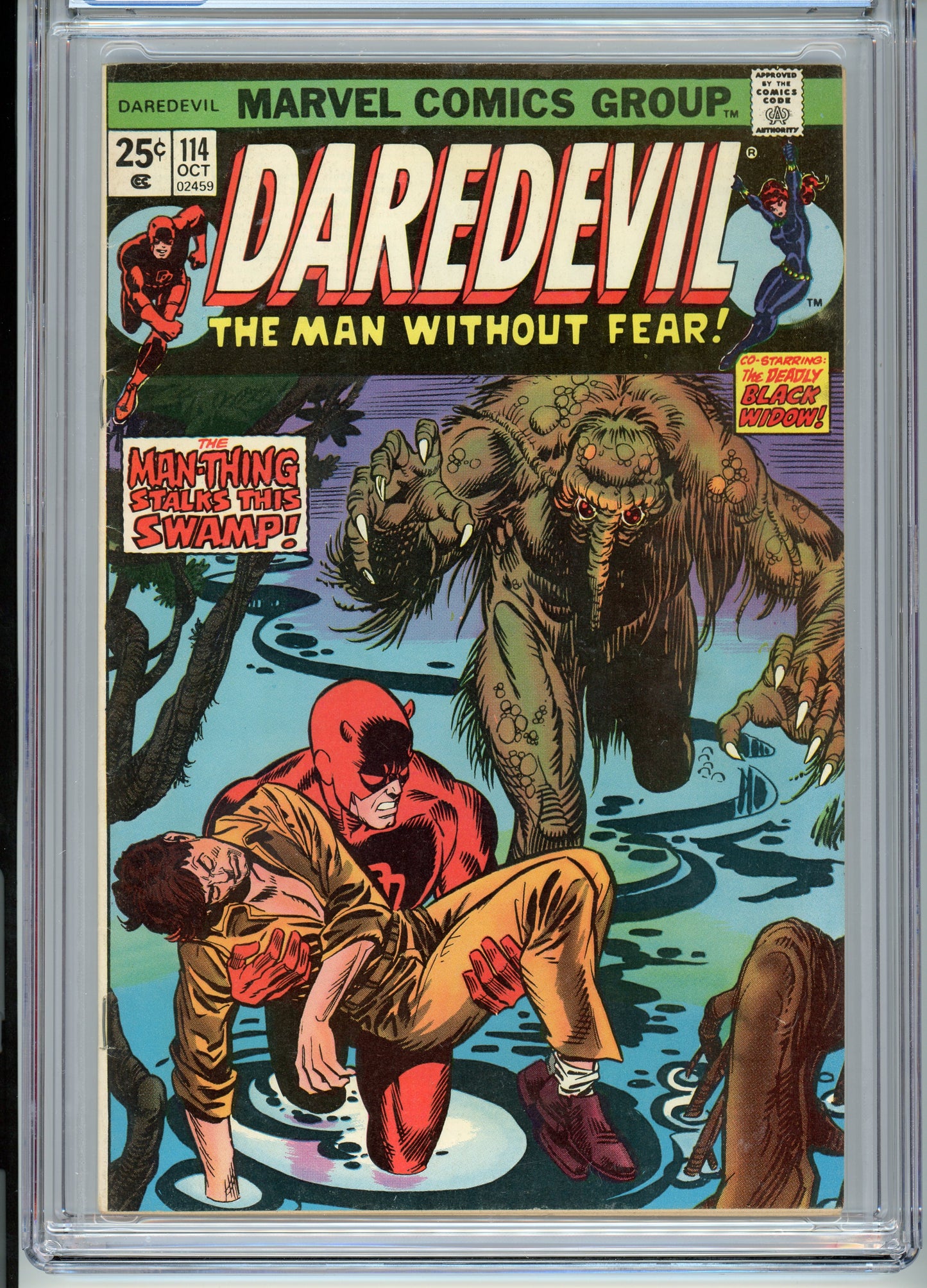 Daredevil #114 - NM 9.0 - CGC - Off White to White Pages - KEY ISSUE!