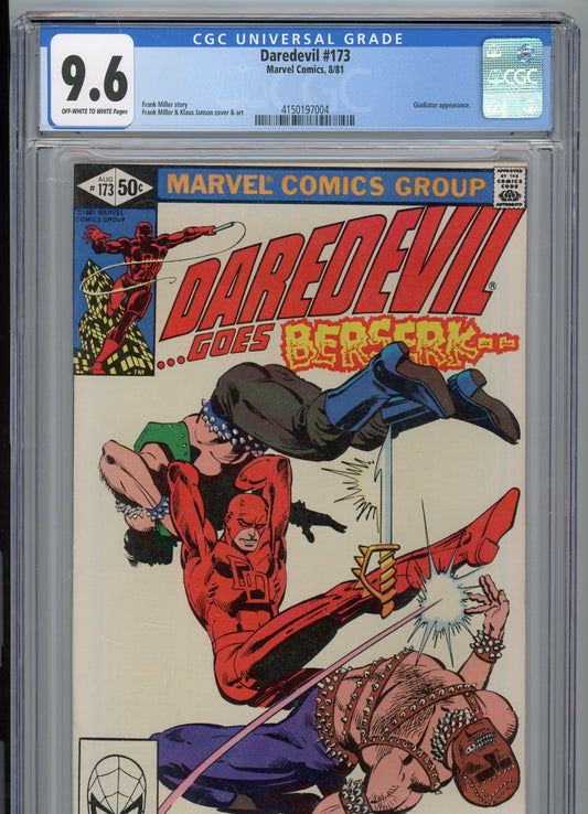 Daredevil #173 - NM 9.6 - CGC - Off-white to White Pages