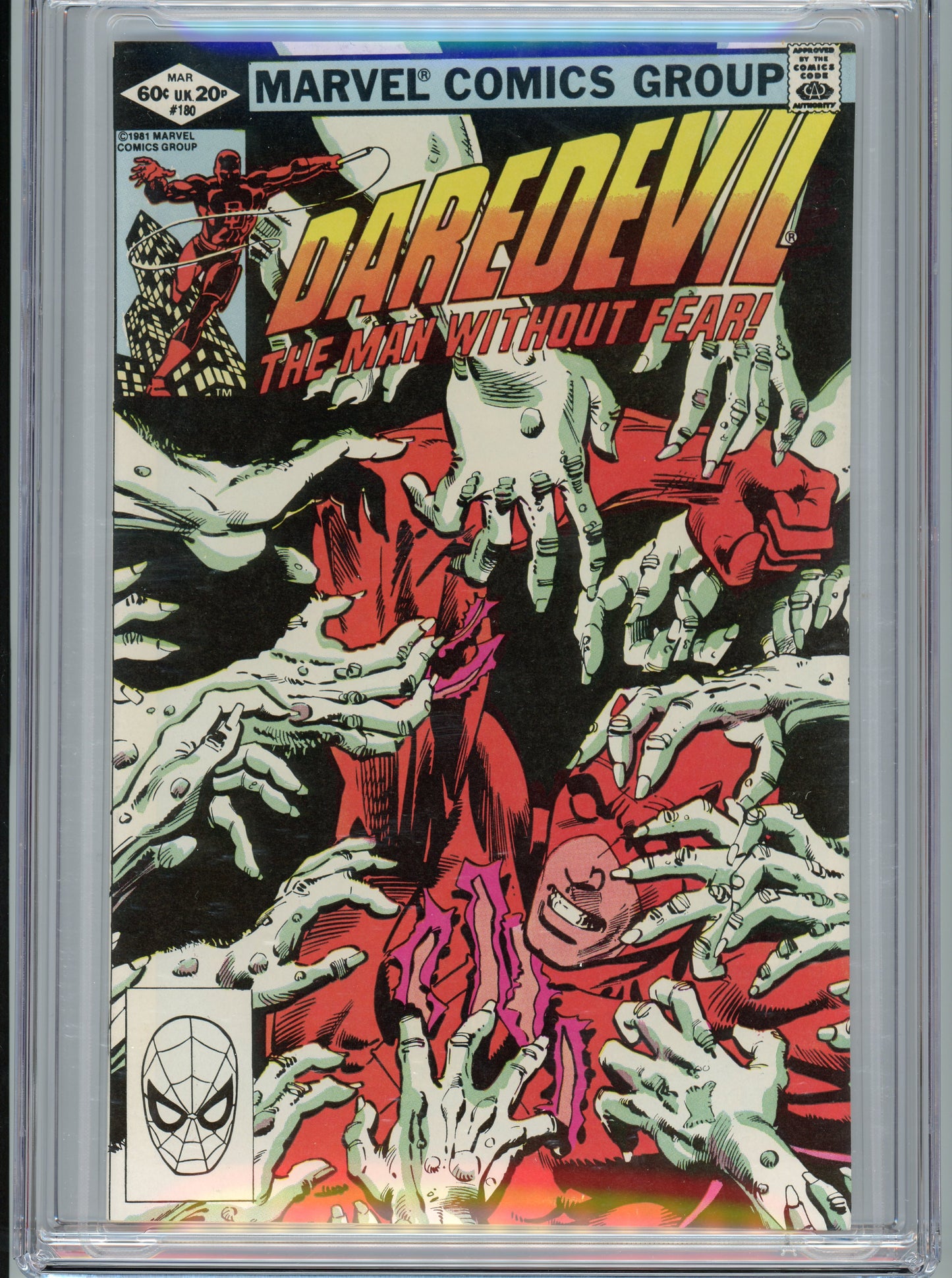 Daredevil #180 - NM 9.6 - CGC - White Pages