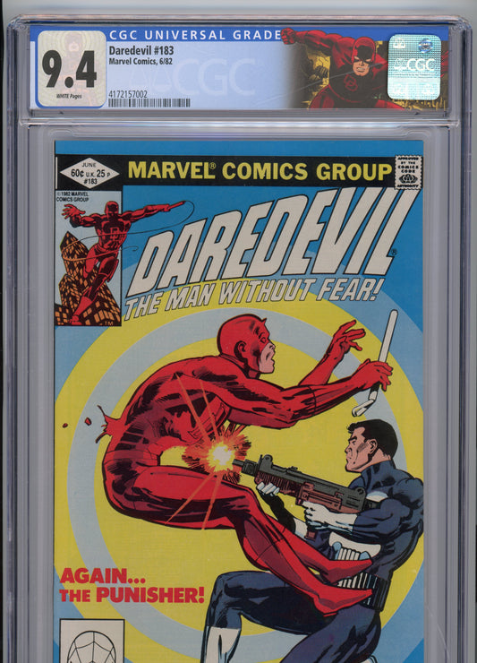 Daredevil #183 - NM 9.4 - CGC - White Pages