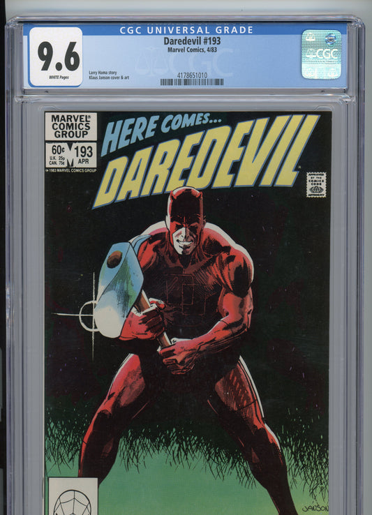 Daredevil #193 - NM 9.6 - CGC - White Pages