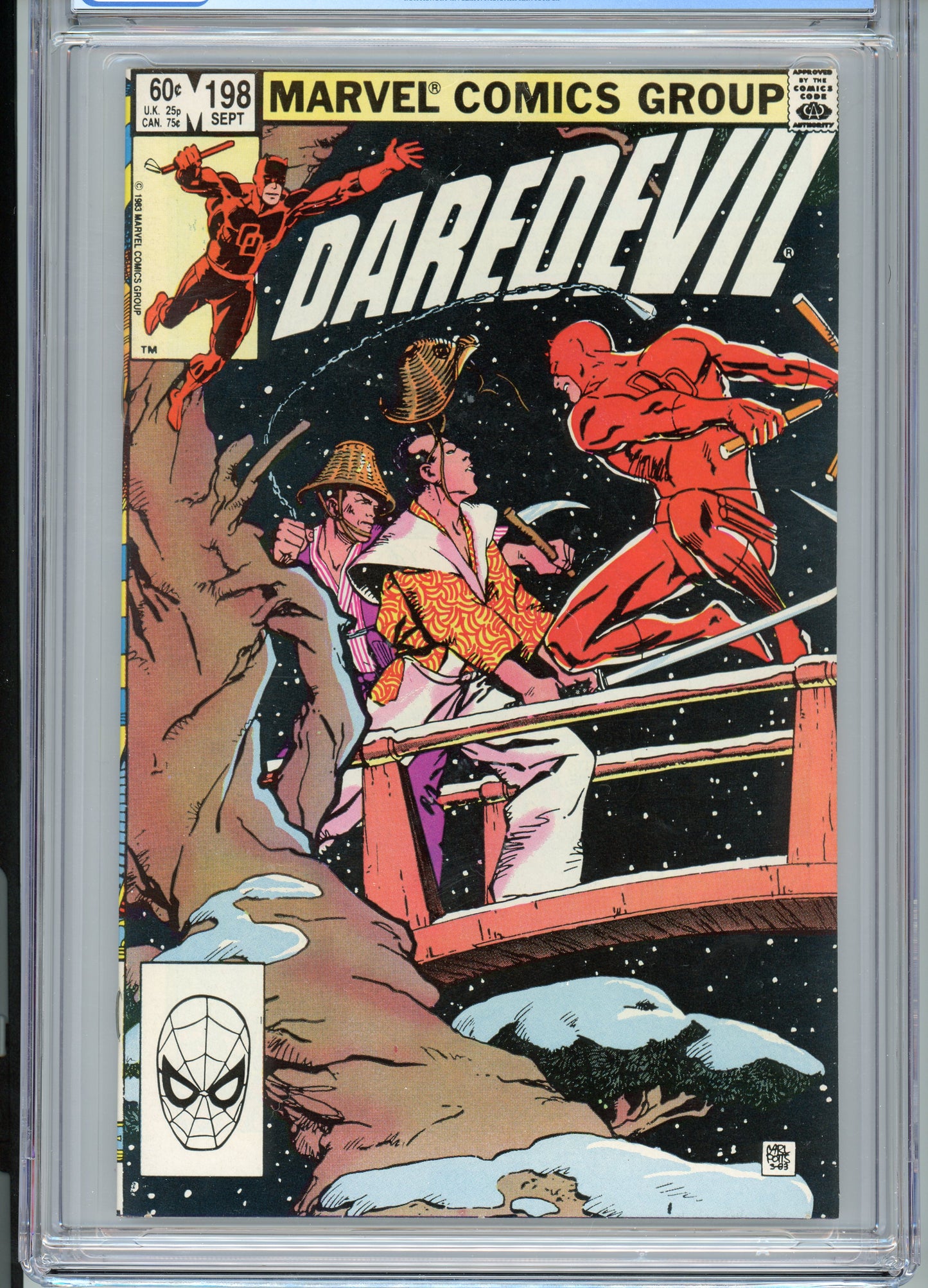 Daredevil # 198 - NM 9.6 - CGC - White Pages