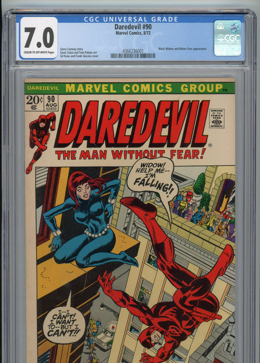 Daredevil #90 - FN/VF 7.0 - CGC - Cream to Off White Pages