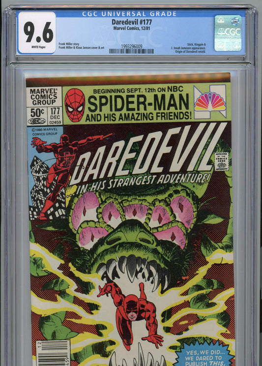 Daredevil #177 - NM 9.6 - CGC - newsstand variant - White Pages