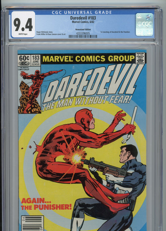 Daredevil #183 - NM 9.4 - CGC - newsstand variant - White Pages