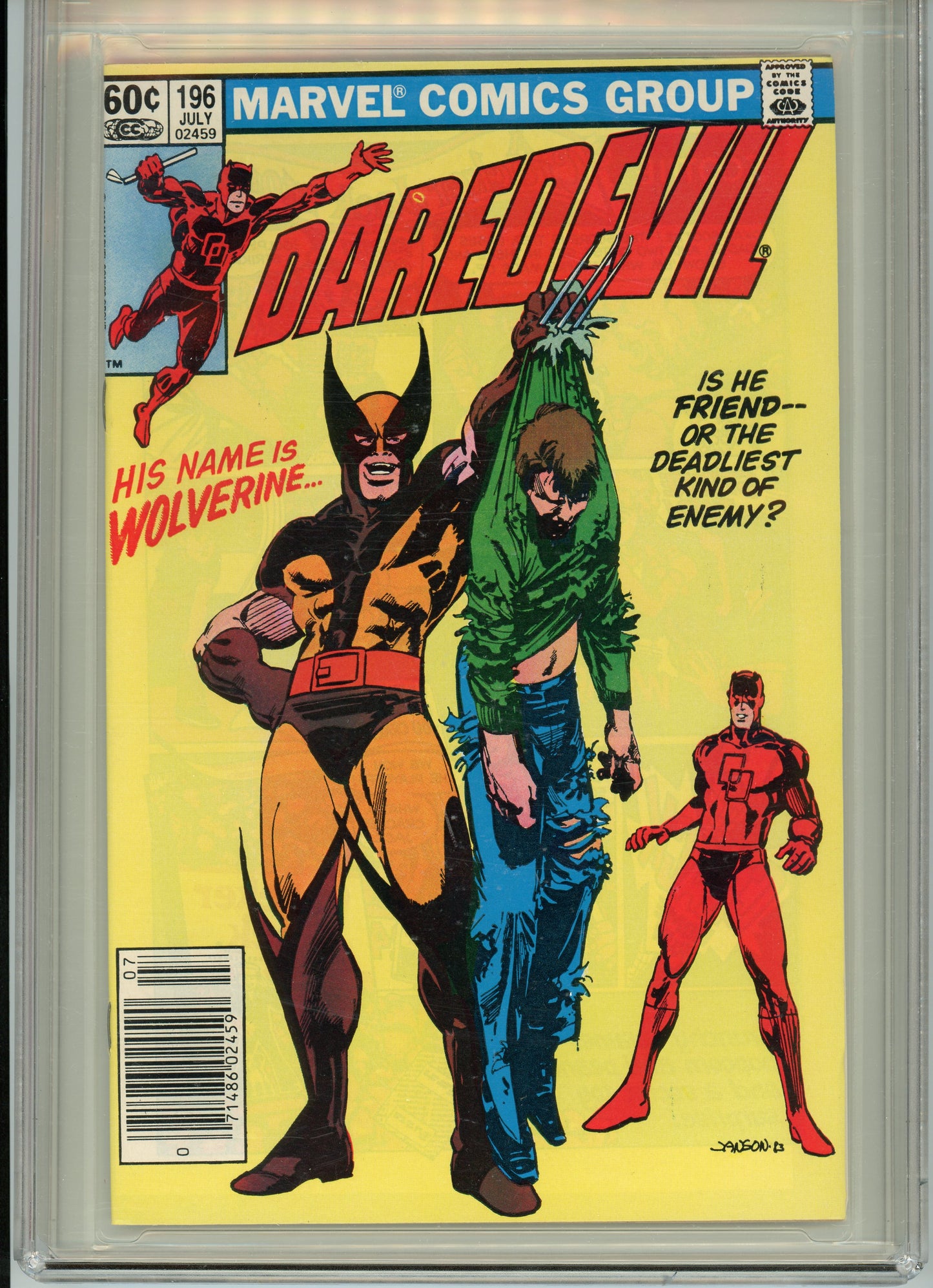 Daredevil #196 - NM 9.4 - CGC - newsstand variant - White Pages