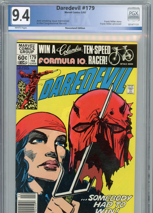 Daredevil #179 - NM 9.4 - PGX - newsstand variant