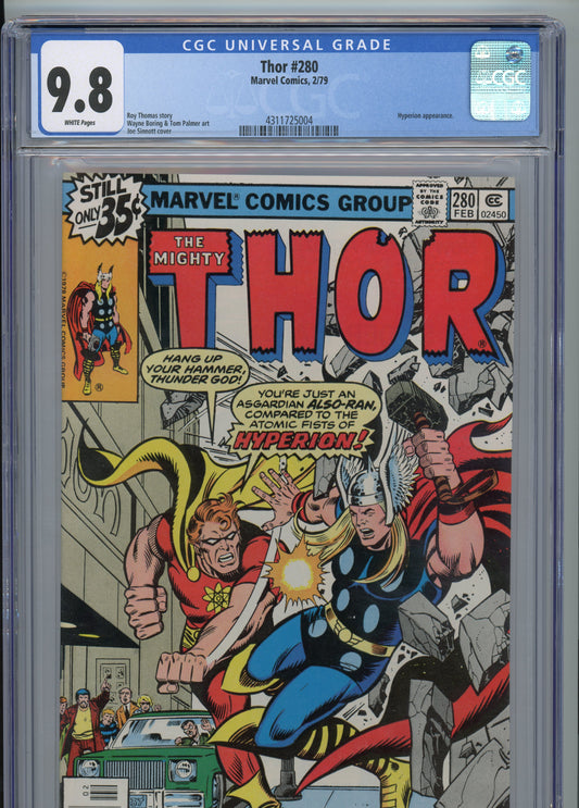 Thor #280 - NM 9.8 - CGC - White Pages