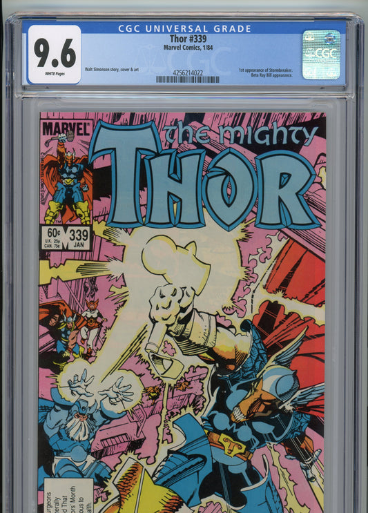 Thor #339 - NM 9.6 - CGC - White Pages