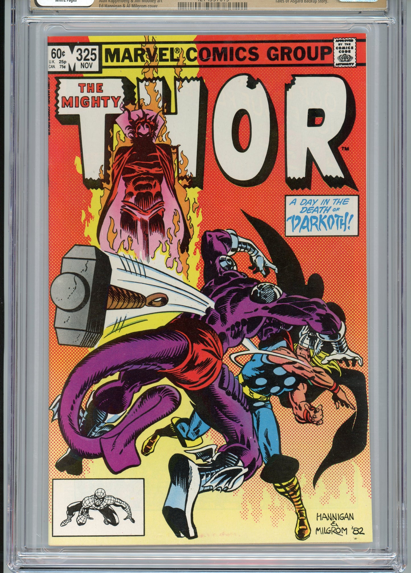 Thor #325 - NM 9.8 - CGC - Pedigree Graded - White Pages