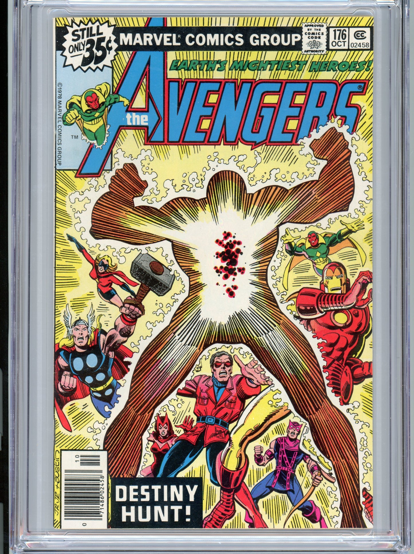 Avengers #176 - NM 9.6 - CGC - White Pages