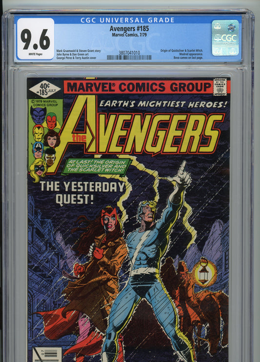 Avengers #185 - NM 9.6 - CGC - White Pages