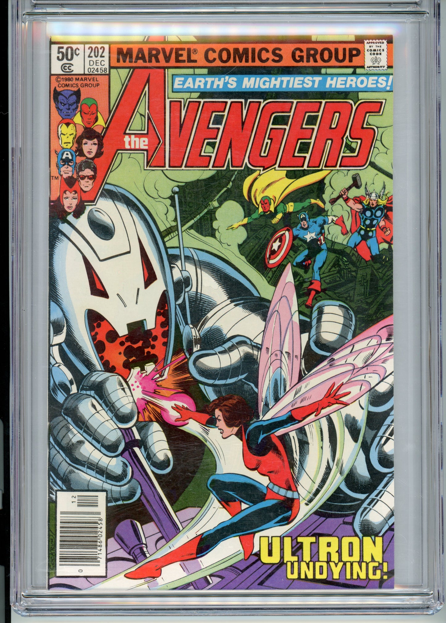 Avengers #202 - NM 9.4 - CGC - newsstand variant - White Pages