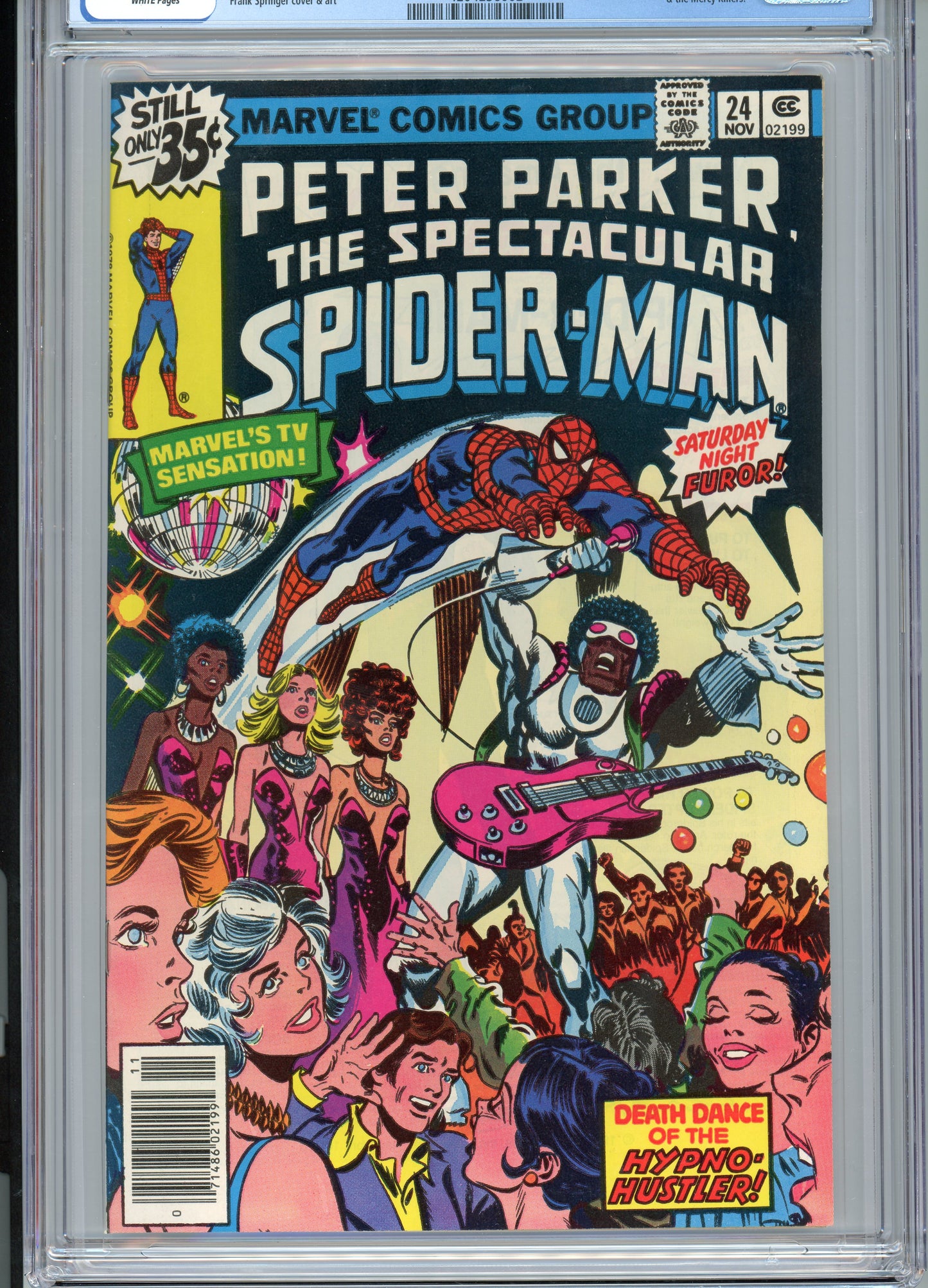 Spectacular Spider-Man #24 - NM 9.6 - CGC - White Pages