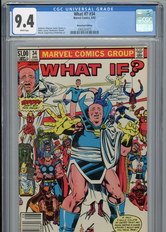 What If… #34 - NM 9.4 CGC - White Pages